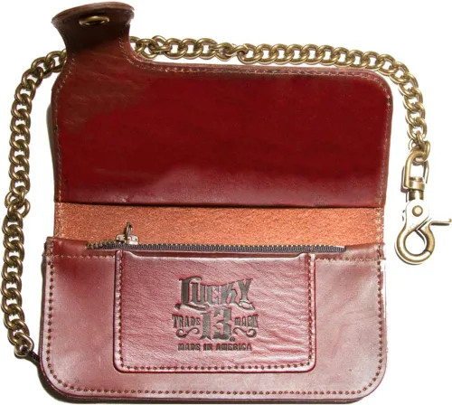 Vista 3 de Lucky 13 High Roller Snap - Cartera para hombre, color marrón antiguo