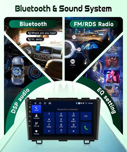 Vista 6 de [2G+64G] Estéreo de coche Android 15 para Honda CRV 2007-2011