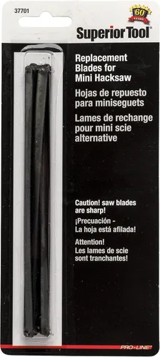 Vista 2 de Superior Tool Cuchillas de repuesto (10) Para mini sierra para metales, gris