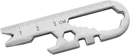 Vista 2 de SWISS+TECH ST67129 Llave Inglesa Micro 14-en-1 Multiherramienta, Construcción de Acero Inoxidable, Para Llavero, Auto, Camping, Ferretería