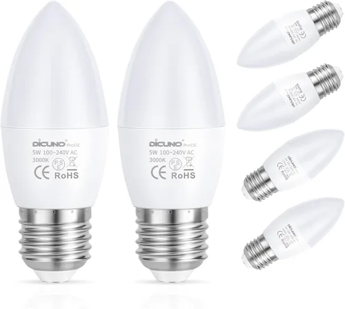 Vista 11 de DiCUNO ProOE - Bombilla LED E26 con protección ocular, alto CRI 98, bombilla E26 de 5 W, blanco cálido 3000 K, reemplazo de luz decorativa