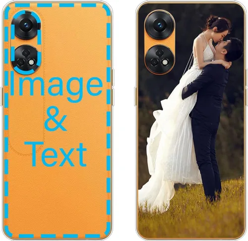 Vista 296 de Funda personalizada compatible con Oppo A1 Pro, fundas de teléfono personalizadas con imagen de foto, imagen de texto, cubierta transparente