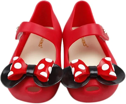 Vista 2 de iFANS - Sandalias de princesa para niñas, diseño de lunares