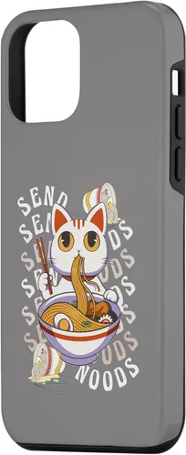 Vista 2 de Funda de anime para iPhone 12 Mini Send Noodles Joke Ramen Noodles