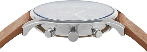 Vista 3 de Skagen Holst - Reloj para hombre con malla de acero inoxidable o correa de cuero