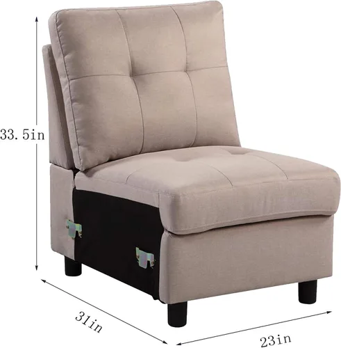 Vista 5 de Conjuntos de muebles de sala de estar de 5 piezas, sofá de tela y sofás de 3 asientos, gris