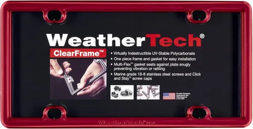 Vista 18 de WeatherTech ClearCover - Cubierta de lente de acrílico transparente con marco duradero que protege las matrículas, color negro