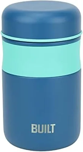 Vista 9 de [Usado] BUILT Tarro de alimentos aislado al vacío de doble pared de 10 onzas, recipiente térmico de acero inoxidable para alimentos fríos y Negro