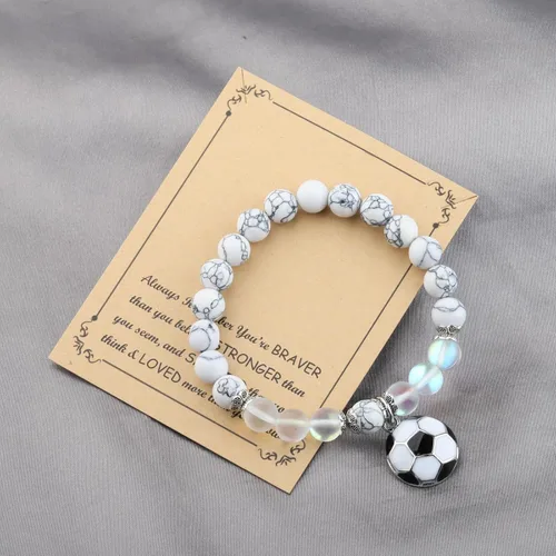 Vista 7 de FUSTMW Llavero de fútbol con pelota deportiva, regalos inspiradores, regalos para jugadores de fútbol para amantes del fútbol