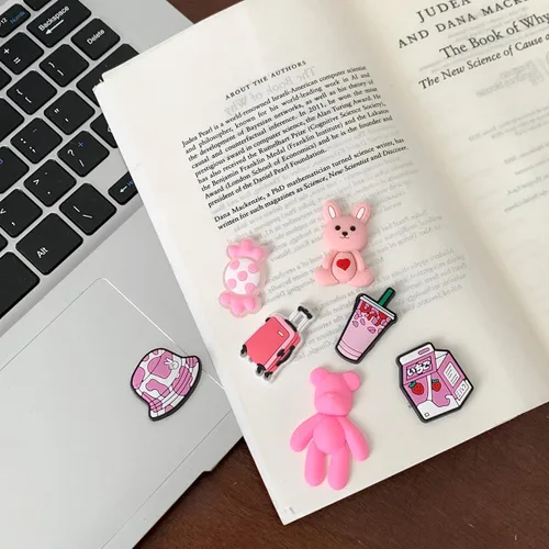 Vista 3 de Dijes de flores para niñas, dijes de mariposa y letras, dijes de margaritas para adultos, perfectos para regalos lindos de niña