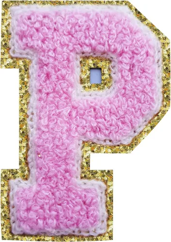 Vista 140 de 3Pcs Letter Patches Varsity Glitters Chenille,SPRT Iron on Blue Letter Patch,Alphabet Cloth Patch for Team Costume Decoration 3.1in Height S