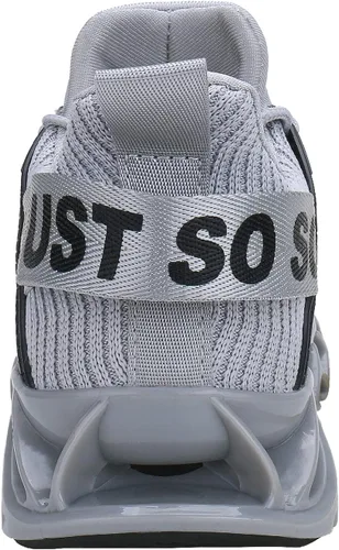 Vista 6 de COKAFIL - Zapatos de correr para hombre, tenis atléticos con bordes para caminar