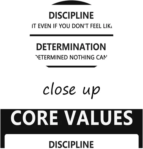 Vista 4 de Arte Motivacional para Pared Core Values Póster Inspiracional Impresiones Inspiradoras en Lienzo Obras de Arte para Oficina Sala de Estar Decoración