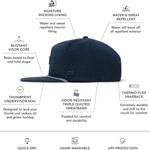 Vista 2 de melin Coronado Brick Hydro, gorra de béisbol resistente al agua para hombres y mujeres