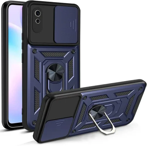 Vista 81 de Compatible con Tecno Camon 18P Bracket Shell, Slide Camera Lens Cover Case Azul