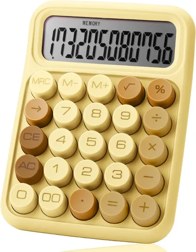 Vista 12 de Mr. Pen - Calculadora con interruptor mecánico, 12 dígitos, pantalla LCD grande, calculadora azul con botones grandes, suministros para el regreso