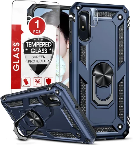 Vista 66 de LeYi Funda para Moto G Stylus 2022 4G (no compatible con 5G), funda para Moto G Stylus con 2 protectores de pantalla, funda protectora de grado Oro