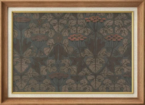 Vista 192 de MUDECOR Lienzo enmarcado prémium para pared, pinos nevados en bosque de invierno, ilustraciones modernas, arte contemporáneo, escénico, divertido