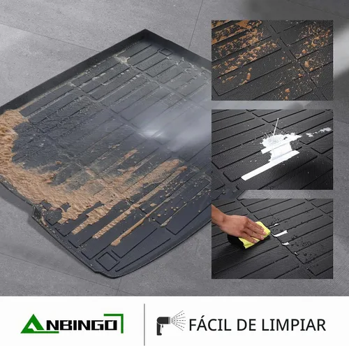 Vista 4 de ANBINGO - Protector de carga para automóvil, tapetes aptos para todo tipo de clima, impermeables y antideslizantes, juegos completos