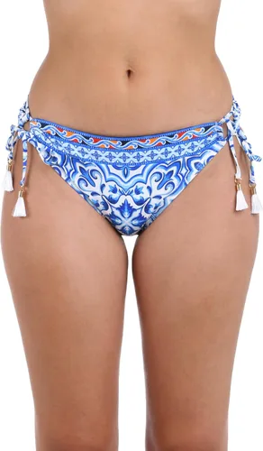 Vista 50 de La Blanca Parte inferior de bikini hipster con lazo lateral para mujer Negro/ Luces de la ciudad