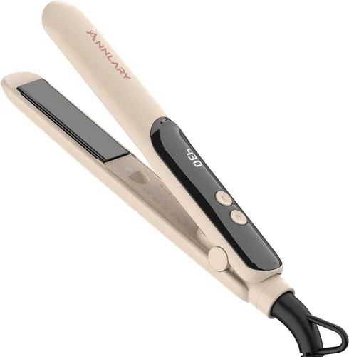 Vista 8 de ANNLARY Mini plancha de pelo, plancha plana pequeña portátil para viajes Negro obsidiana