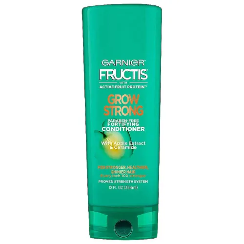 Vista 4 de Garnier Fructis Grow Strong Acondicionador, 33.8 onzas líquidas, 1 unidad (el embalaje puede variar)