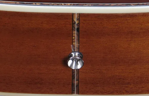 Vista 6 de Oscar Schmidt OG1FYS-A-U Guitarra Acústica Dreadnought de Tamaño 3/4 (Brillo Alto) Sunburst Amarillo Flamenco