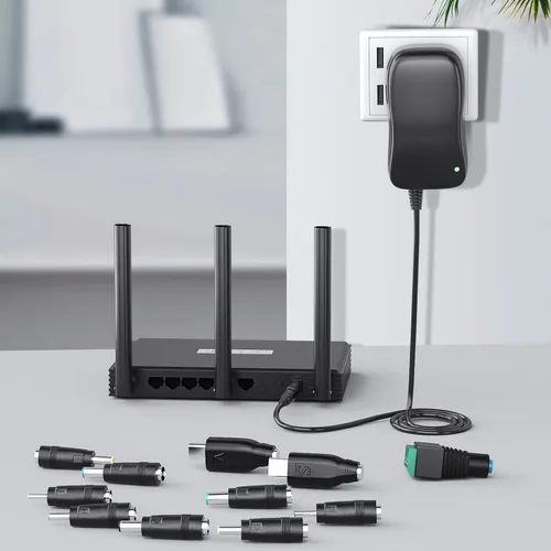 Vista 7 de SoulBay Adaptador universal de fuente de alimentación AC/DC de 41 W