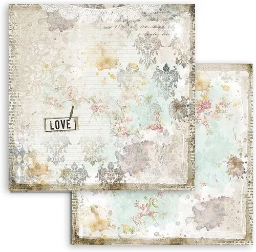 Vista 7 de STAMPERIA INTERNATIONAL, KFT Stamperia-Mini Scrapbooking Pad - Diario romántico, multicolor, 8 x 8 pulgadas, SBBS34