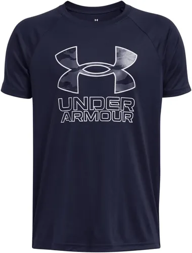 Vista 8 de Under Armour Camiseta de manga corta Tech Hybrid con estampado para niños