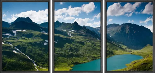 Vista 62 de wall26 Lienzo enmarcado para pared, juego de arte de selva, rana, hoja de palmera, naturaleza, desierto, arte moderno, realismo, decorativo