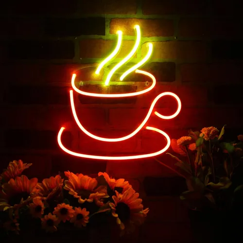 Vista 3 de AdvPro Señal de neón LED de silicona de la flexión del té o del café - azul - st16s33-fnu0410-b