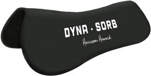Vista 6 de Harrison Howard Dyna-Sorb - Almohadilla de media silla de montar con memoria de absorción de impactos para caballo