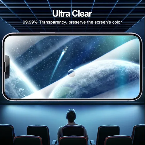 Vista 204 de NEW'C Paquete de 3 protectores de pantalla de privacidad para iPhone Air/iPhone 17 Air (6.5 pulgadas), película de vidrio templado antiespía