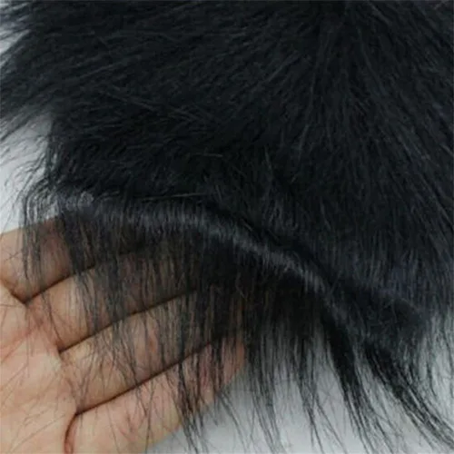 Vista 4 de Barba falsa de Halloween, disfraz divertido para fiesta de disfraces, barba negra Chong Bigote peluca de Halloween, Negro