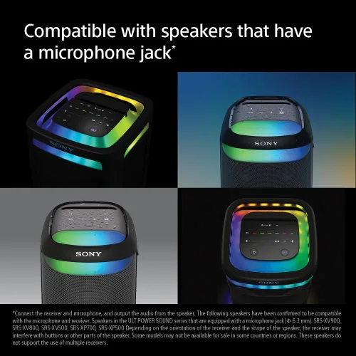 Vista 2 de Sony ULT MIC Micrófono Inalámbrico para Karaoke con Batería de 20 Horas, Incluye Dos Micrófonos Inalámbricos y Receptor (UOULTMIC1) 2 Wireless