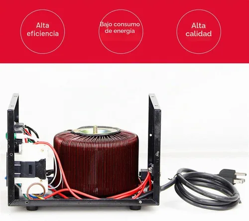 Vista 2 de Yinleader Transformador de voltaje Step Up & Step Down Convertidor de potencia con cable de alimentación de EE. UU., convierte 110 V a 220 V O 220 V