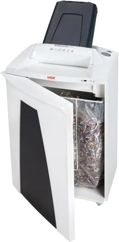 Vista 3 de HSM Trituradora SECURIO AF500 L5 de corte cruzado con alimentación automática de papel; tritura hasta 500 automáticamente/7 manualmente; capacidad
