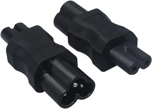 Vista 10 de Adaptador de corriente de CA IEC320 C6 a C13, convertidor de conversión de enchufe C6 de 3 pines a C13 de 3 agujeros, convertidor de corriente de CA