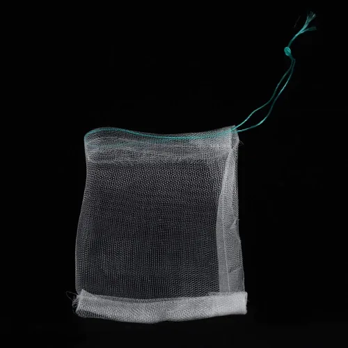 Vista 8 de Bolsas de nailon para protección de frutas, paquete de 100 unidades, fundas de malla reutilizables con cordón para árboles de jardín, tomates