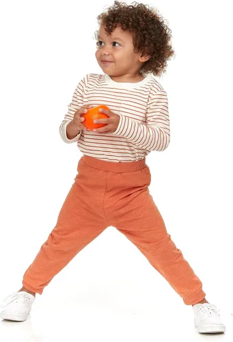 Vista 5 de Cudlie Paquete de 5 pantalones deportivos para bebés y niños pequeños, pantalones deportivos ligeros y cónicos, pantalones deportivos de descanso