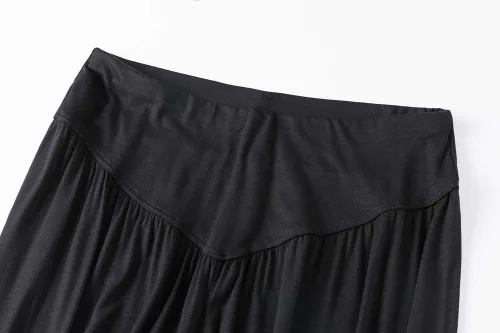 Vista 99 de Pantalones de algodón modal para mujer de AvaCostume, pantalones suaves para practicar yoga o deportes.