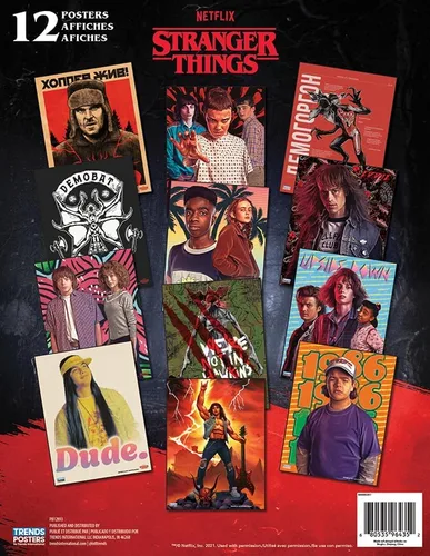 Vista 3 de Libro de pósteres de Stranger Things de Netflix: temporada 4
