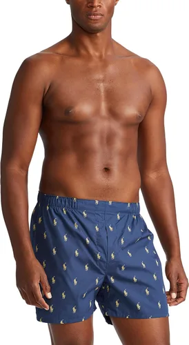 Vista 2 de POLO RALPH LAUREN Boxers tejidos de algodón de ajuste clásico para hombre paquete de 3 Multi
