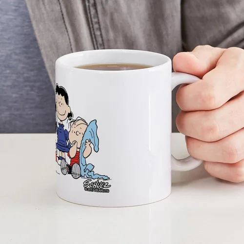 Vista 4 de CafePress Peanuts Gang Music Mugs Taza de café de cerámica de 11 oz (11.0 fl oz)