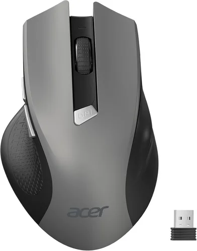 Vista 10 de Acer ratón inalámbrico para portátil, ratón de computadora de 2.4GHz 3 niveles de DPI ajustables, ratones USB inalámbricos de oficina con receptor