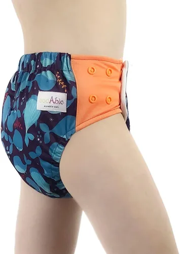 Vista 2 de Pañal híbrido de tela Pantalones de entrenamiento reutilizables o pañales de natación reutilizables recién nacido hasta 10 años