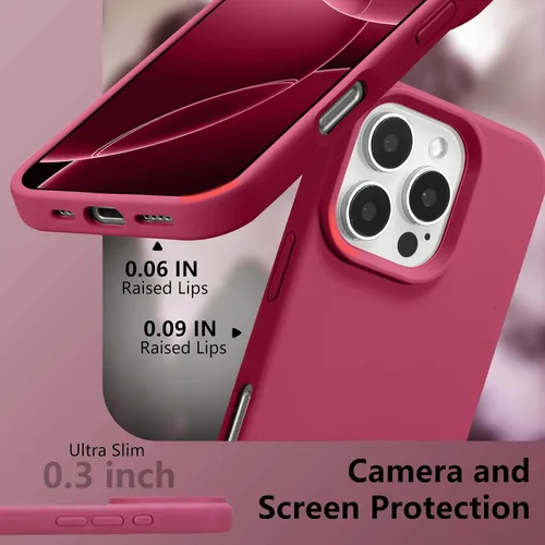 Vista 338 de Funda magnética de silicona para iPhone 13 Pro, color blanco antiguo [Compatible con Magsafe] [Forro de microfibra suave antiarañazos], funda