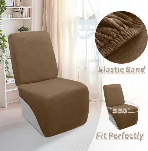 Vista 407 de Arfntevss Fundas de sofá seccional reclinable de terciopelo, Funda de sofá seccional de esquina para sofá reclinable, Funda elástica suave