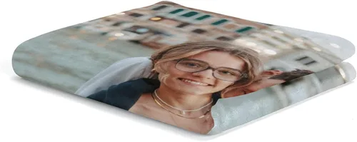 Vista 3 de Regalos para mujeres/hombres, manta personalizada de cumpleaños con imagen, mantas personalizadas con fotos, día de San Valentín, Navidad, regalos